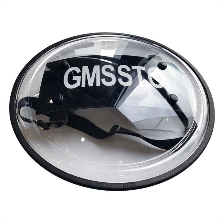 Round Diameter 600mm Military Anti Riot Gear Transparent PC Tactical Antiriot Shield For Law Enforcement Protection